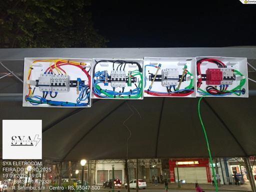 Quadros elétricos trifásicos montados
